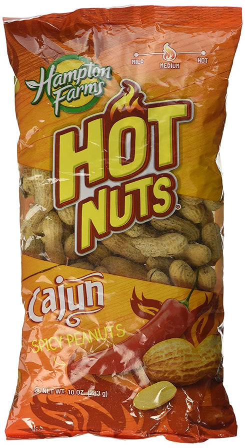 Hampton Farms Cajun Hot Nuts, Spicy Roasted in the Shell - 10 oz