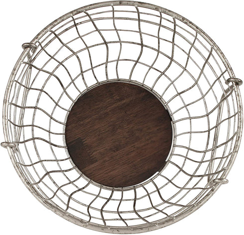 Spectrum Diversified Fruit Bowl Basket 2-Tier Service, Galvanized