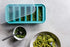 Souper Cubes 1/2-Cup Freezing Tray with lid, makes 6 perfect 1/2 cup portions, freeze pesto, salsa, or sauce