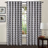 Check Tab Top Curtains, Farmhouse Cotton Curtains, Curtain 2 Panel Set, Gingham Plaid Cotton 50x108 Black/White Curtains, Reverse Window Panels, Curtain Drapes Panels, Bedroom Curtains, Set of 2
