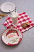DII Winter Season Dishware Holiday Baking, Cookie Plate, 8.3x8.3", Santa