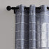 Lush Decor Navy Farmhouse Textured Grommet Sheer Window Curtain Set (84" x 38")