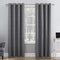 Sun Zero Columbia Thermal Insulated 100% Blackout Grommet Curtain Single Panel, 50" x 95", Gray
