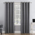 Sun Zero Columbia Thermal Insulated 100% Blackout Grommet Curtain Single Panel, 50" x 95", Gray
