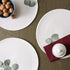 DII Classic Woven Tabletop Collection, Indoor/Outdoor Placemat Set, Round, 15" Diameter, White, 6 Piece