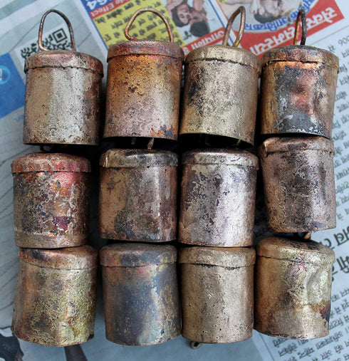 Mango Gifts Rustic Iron Bells 2" H Dozen