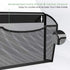 MaxGear Mesh File Holder Wall Organizer 3 Pockets Hanging File Organizers Wall Mounted Paper Organizer Holders Wall Bins for Office and Home, Black