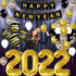Huge Happy New Year Decorations 2022 Set - 43 Pieces | 40 Inch Gold 2022 Balloons Numbers | Large 10 Feet Happy New Year Banner | New Years Eve Party Supplies For New Years Backdrop | Nye Decorations