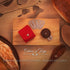 EINKORN & RYE Artisanal Round UFO Lame - Premium Crafted Leather Case and 5 Blades Included - Ambidextrous Bakers Tool for Scoring Dough