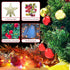 CREPRO 2ft Pre-lit Christmas Tree, Artificial Mini Christmas Tree with Lights and Christmas Ornaments, Tabletop Christmas Trees with Star Treetop for Xmas Home Party Holiday DIY Decorations(Gold)