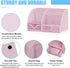 Desk Organizer Office Accessories, Multi-Functional Mesh Desk Organizer with 6 Compartments and 1 Drawer for Home, Office, School, Workshop, kitchen (Pink)