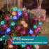 TYNLED Crystal Globe String Lights Outdoor, 60LED 36Ft Waterproof Solar String Fairy Lights Globe Crystal Balls Lighting for Home Garden Yard Patio Christmas Decoration