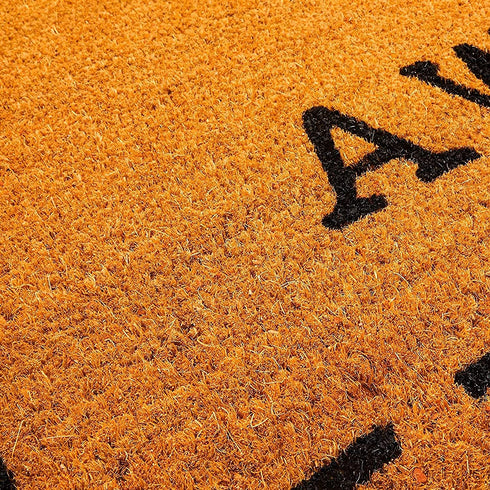 Go Away Nonslip Welcome Doormat, Natural Coco Coir Mat (17 x 30 in)