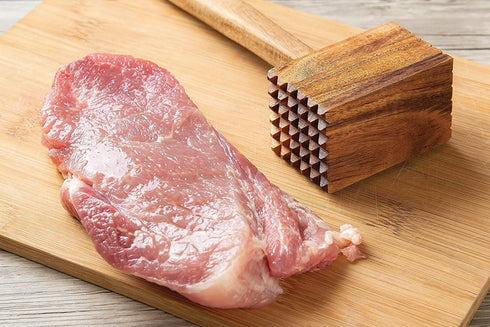 Ironwood Gourmet Acacia Wood Meat Tenderizer, 12-Inches, Brown