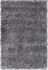 Unique Loom Davos Collection Modern Luxuriously Soft & Cozy Shag Area Rug, 2 ft 2 in x 3 ft, Peppercorn