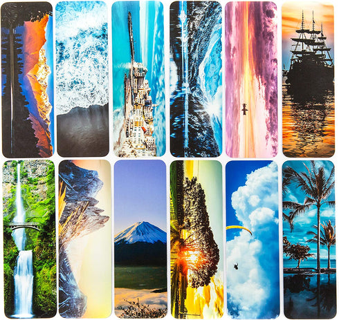 Adventure Themed Cool Bookmarks for Book Lovers - Great Book Markers for Men & Adults - Awesome Bookmarks for Boys & Students - Bulk Book Marks for Kids & Children - Classroom Incentives Livin Harmony