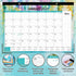 2022 Desk Calendar - 18 Monthly Desk/Wall Calendar 2-in-1,16.8" x 12", Jan. 2022 - Jun. 2023, Thick Paper with Corner Protectors, Large Ruled Blocks - Oil Painting