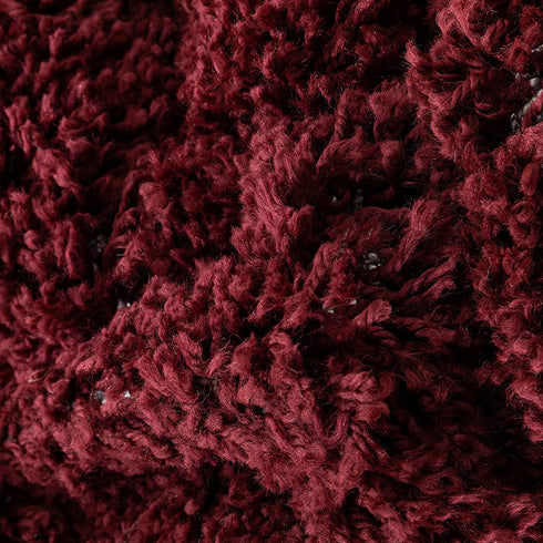 Well Woven Elle Basics | Emerson Shag Deep Red | Textured Mat Rug 2x4 (2'3" x 3'11")