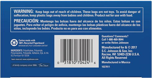 Ziploc Space Clothes Vacuum Sealer Storage Home and Closet Organization, M/L/XL, 3 Bags Total, Clear, 3 Count