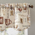 No. 918 Bristol Coffee Shop Semi-Sheer Rod Pocket Kitchen Curtain Valance, 54 in x 14, Ivory Off-White