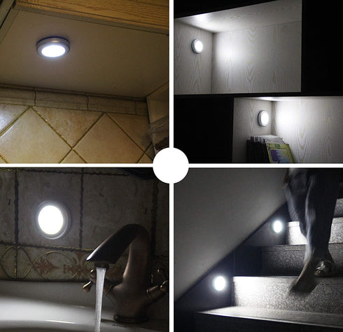 GAGAYA Battery Operated Motion Sensor Light Indoor, LED Closet Lights, Battery Night Light Wireless, Stick on Wall Lamps for Pantry, Cabinet, Wardrobe, Kitchen, Stairs, Steps, Hallway