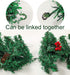 9 Ft Pre-lit Lighted Christmas Garland Decor, Festive Holiday Decoration for Outdoor/Indoor, Green Pine Branches with Red Berries and Pine Cones, Waterproof 50 Warm Lights with Timer