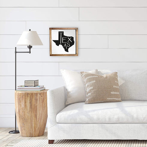 Texas Home Sign - Rustic Farmhouse Texas Home Sign, Texas State Decor, Modern Farmhouse Texas Sign Decor, Texas Wood Sign, Texas Wood Wall Decor, Texas Wall Decor Wood, Texas Sign 12x12 Inch