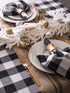 DII Buffalo Check Collection, Classic Farmhouse Tabletop Set, Napkin Set, 20x20, Black & White, 6 Piece