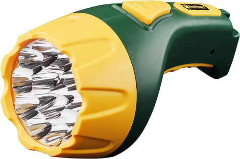 GoGreen GG-113-15RC LED Rechargeable Flashlight, 1 EA, Yellow/Green