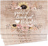 Blissful Living Set of 4 Placemats, Stain Resistant - Decorate Your Kitchen Table with Our Beautiful Rectangle pad placemat (Travertine Marble)