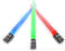 Chop Sabers Light Up LightSaber Chopsticks (3 Pairs, Red, Blue, Green)