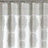 Lush Decor, Gray Stripe Medallion Shower Curtain-Fabric Mandala Bohemian Damask Print Design, x 72?, Blue, 72" x 72"