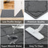 Indoor Doormat Front Door Mat Non Slip Rubber Backing Super Absorbent Mud and Snow Inside Dirts Trapper Mats Entrance Machine Washable Door Rug Shoes Scraper - Grey, 20" x 32"