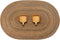 AHHFSMEI Oval Braided Placemats 12x18 Inch Oval Table Mats for Dining Tables Natural Woven Heat Resistant Place mats Set of 6 (Multi Brown)
