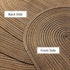 AHHFSMEI Oval Braided Placemats 12x18 Inch Oval Table Mats for Dining Tables Natural Woven Heat Resistant Place mats Set of 6 (Multi Brown)