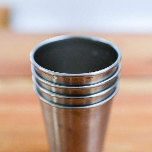 Magic Pine Stainless Steel Pint Cups, Bugs (Set of 4)