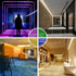 RedFringe 65.6ft LED Light Strips,Music Sync Color Changing RGB LED Strip Lights 44-Key Remote,Sensitive Built-in Mic,Bluetooth APP Controlled LED Lights for Bedroom,Kitchen,Bar in Door and Party