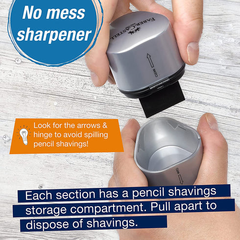 Faber-Castell Grip Trio Sharpener Arts and Crafts, Multi