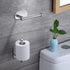 YIGII Adhesive Toilet Paper Holder - Bathroom 2 Pack Toilet Roll Holder Stainless Steel Tissue Holder Dispenser, Brushed (Silver)