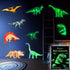 Dinosaur Wall Decals for Kids Room Glow in The Dark Stickers, Large Removable Vinyl Decor for Bedroom, Living Room, Classroom - Wall Cool Light Art Gift for Girls Boys Toddlers (Dino)