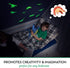 Dinosaur Wall Decals for Kids Room Glow in The Dark Stickers, Large Removable Vinyl Decor for Bedroom, Living Room, Classroom - Wall Cool Light Art Gift for Girls Boys Toddlers (Dino)