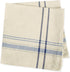 DII Kitchen Essentials Everyday French Stripe Tabletop Collection, Napkin Set, 20x20, Taupe/Nautical Blue, 6 Piece