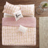Intelligent Design Raina 5 Piece Metallic Printed Duvet Cover Set, Full/Queen, Blush/Gold
