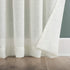Clean Window Subtle Foliage Recycled Fiber Sheer Curtain Panel, 50" x 84", Cream