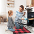 EARTHALL Kitchen Mat Cushioned Anti-Fatigue Floor Mat, 17.7"x59", Waterproof Non-Slip Red Buffalo Plaid Kitchen Rug Runner Ergonomic Comfort Standing Mat for Kitchen, Home, Office, Sink, Laundry, Desk