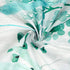 Likiyol Watercolor Floral Shower Curtain, Blue and Green Shower Curtain Teal and White Shower Curtains, Rustic Spring Shower Curtain with 12 Hooks, Waterproof Fabric Shower Curtains for Bathroom