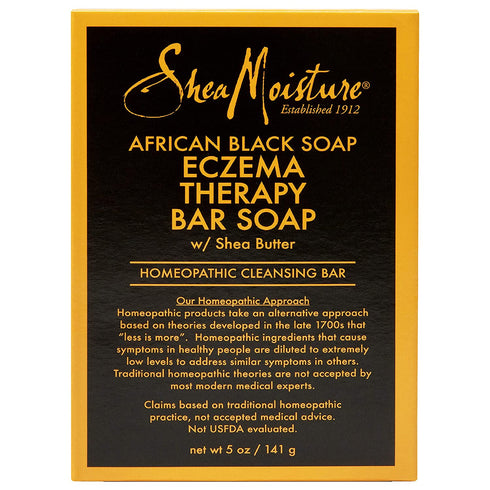 SheaMoisture Bar Soap for Eczema African Soap Bar Soap with Shea Butter, Black, Aloe Vera, 5 Ounce
