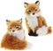 RAZ Imports Faux Fur Fox Figurine Ornaments - Set of 2 Assorted
