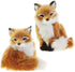 RAZ Imports Faux Fur Fox Figurine Ornaments - Set of 2 Assorted