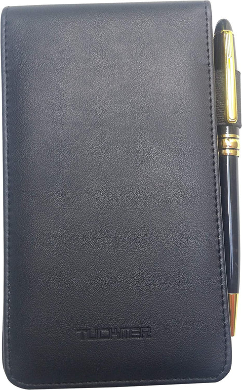 Mini Notepad Holder Set - 3x5 Pocket Memo Pads Book Cover for Business Professionals - Small Flip Jotter Notebook Case